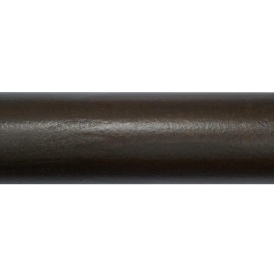 Gordijnroede 200cm Walnoot Bruin Hout Ø28mm