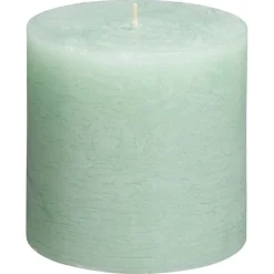 Kaars Rustiek Mint 10x10 Cm