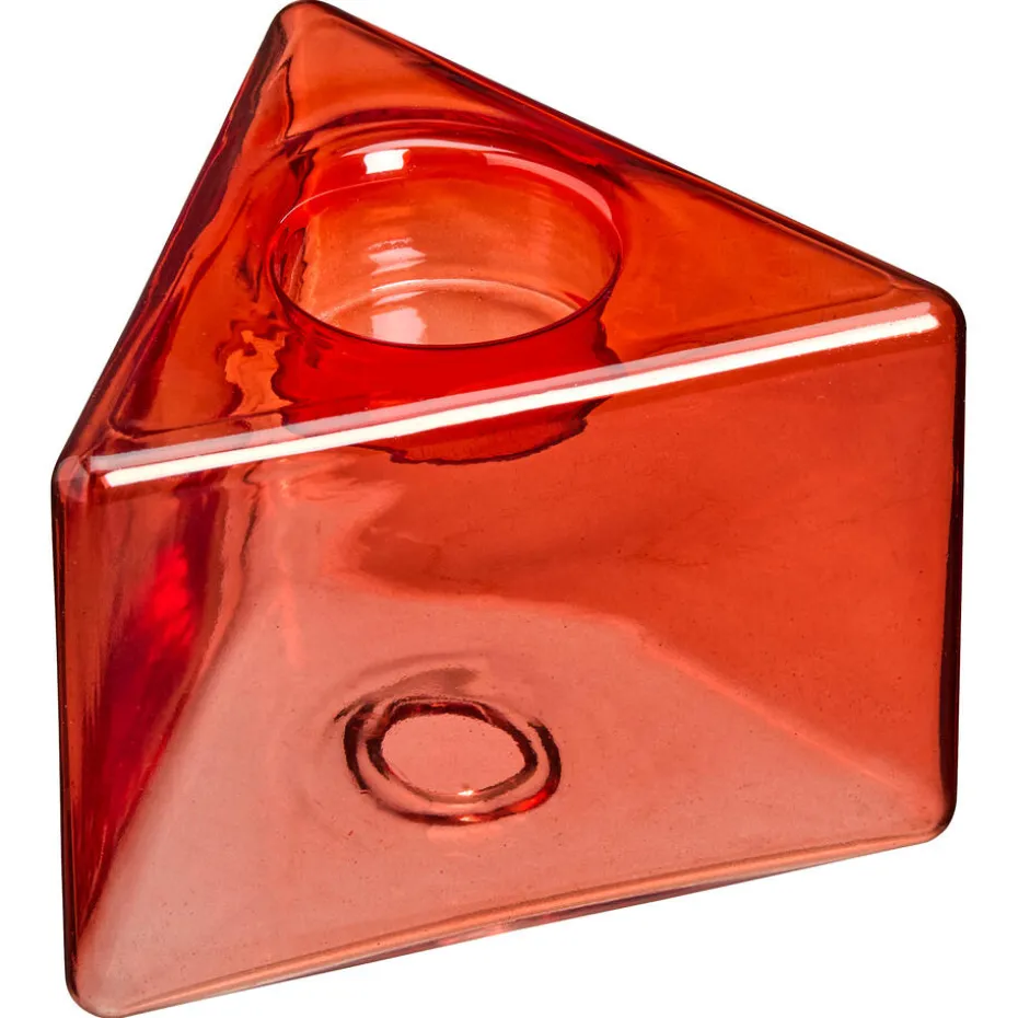 Kandelaar Triangle Rood