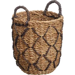 Mand Check Naturel ø 24x28 Cm