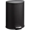 Pedaalemmer Flatback 50 Liter Zwart