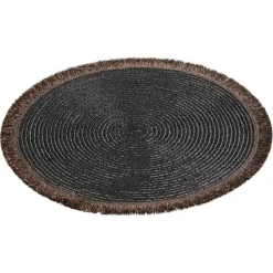 Placemat Rond Zwart