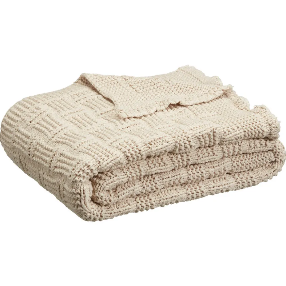 Plaid Chapet Beige 130x170 Cm