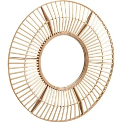 Spiegel Rattan Bruin