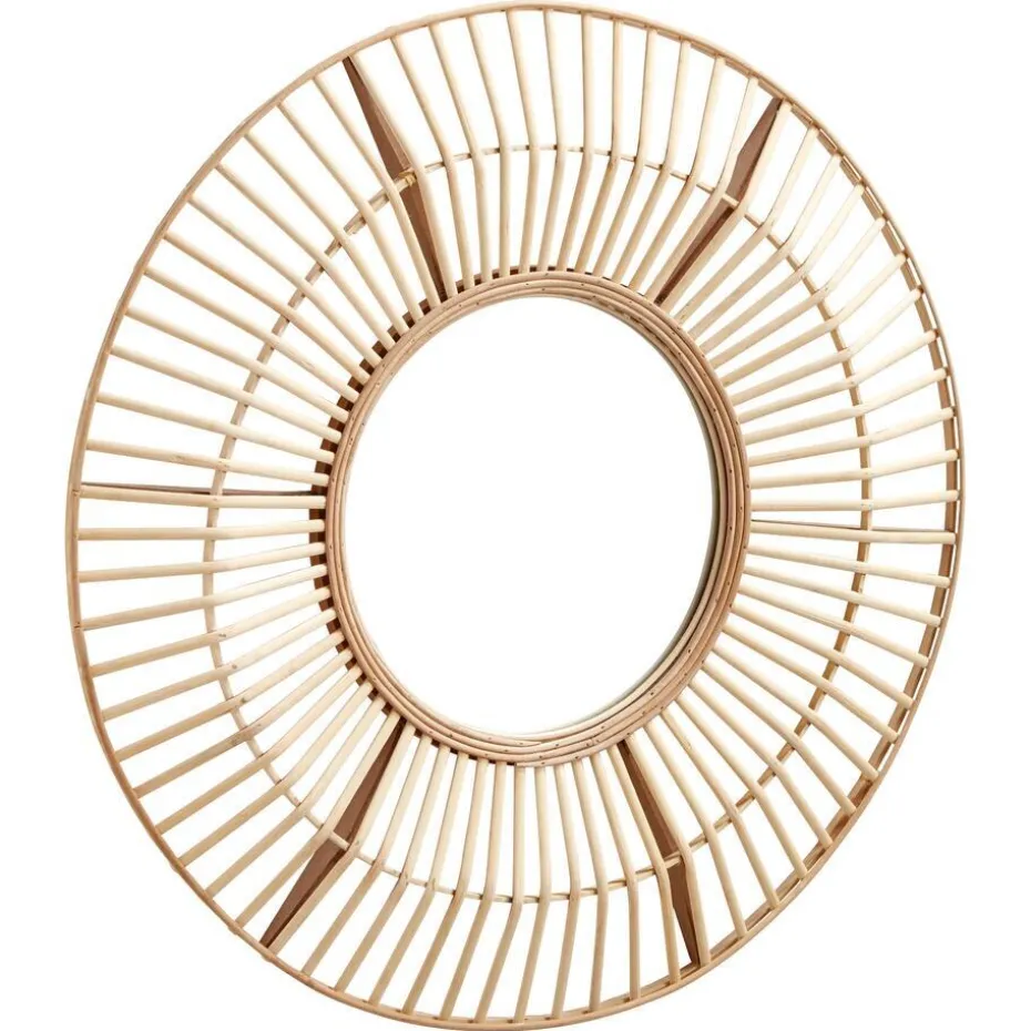Spiegel Rattan Bruin