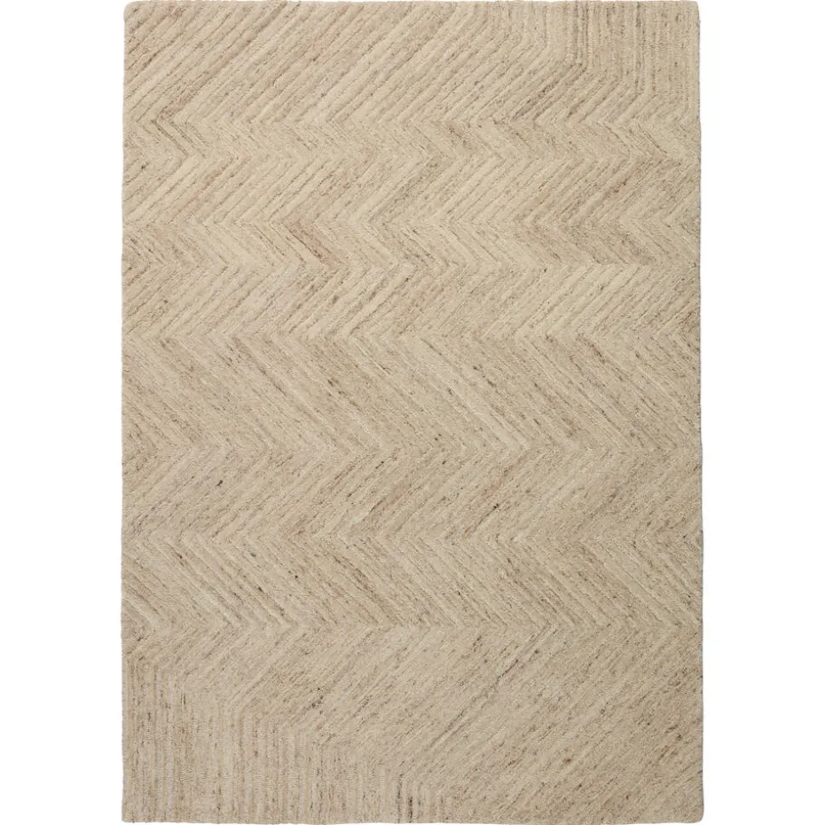 Vloerkleed Zigzag Zand 160x230 Cm