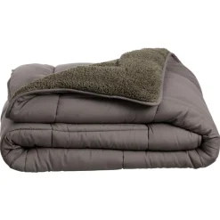 Winterdekbed Teddy Antraciet 200x140 Cm